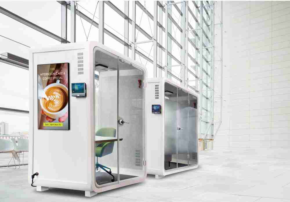 z6mg·人生就是博子公司达擎之智慧行动办公舱，，，，采用PDLC智能调光玻璃设计，，，透过通电与断电的电流切换，，呈现透明与雾面效果，，具节能降耗特性并兼顾隐私，，，，确保信息安全